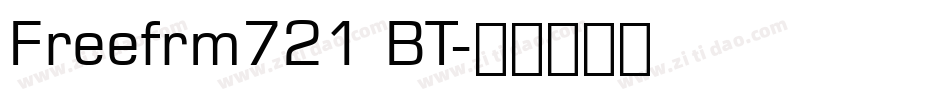 Freefrm721 BT字体转换